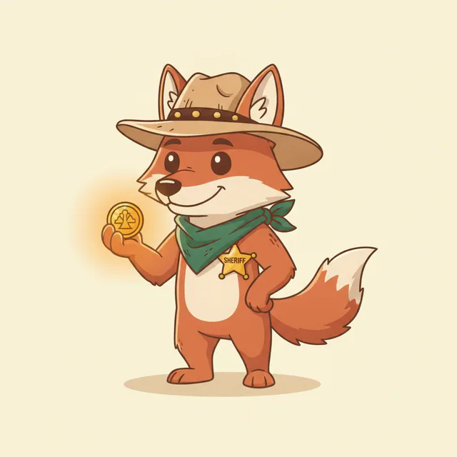 Coyote Cal, wandering coyote sheriff and frontier guide